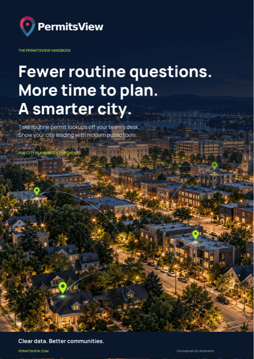 Cover of the PermitsView handbook for city planning departments